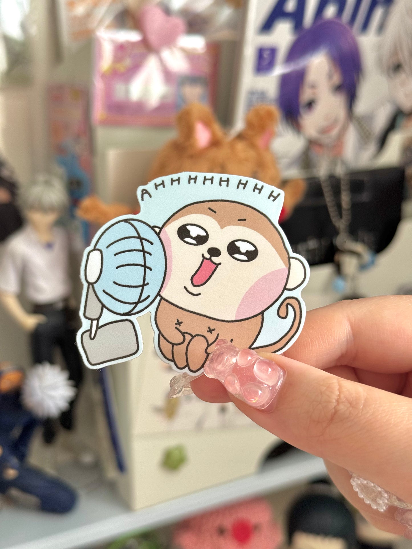Saruki Cooling Off Die-Cut Sticker