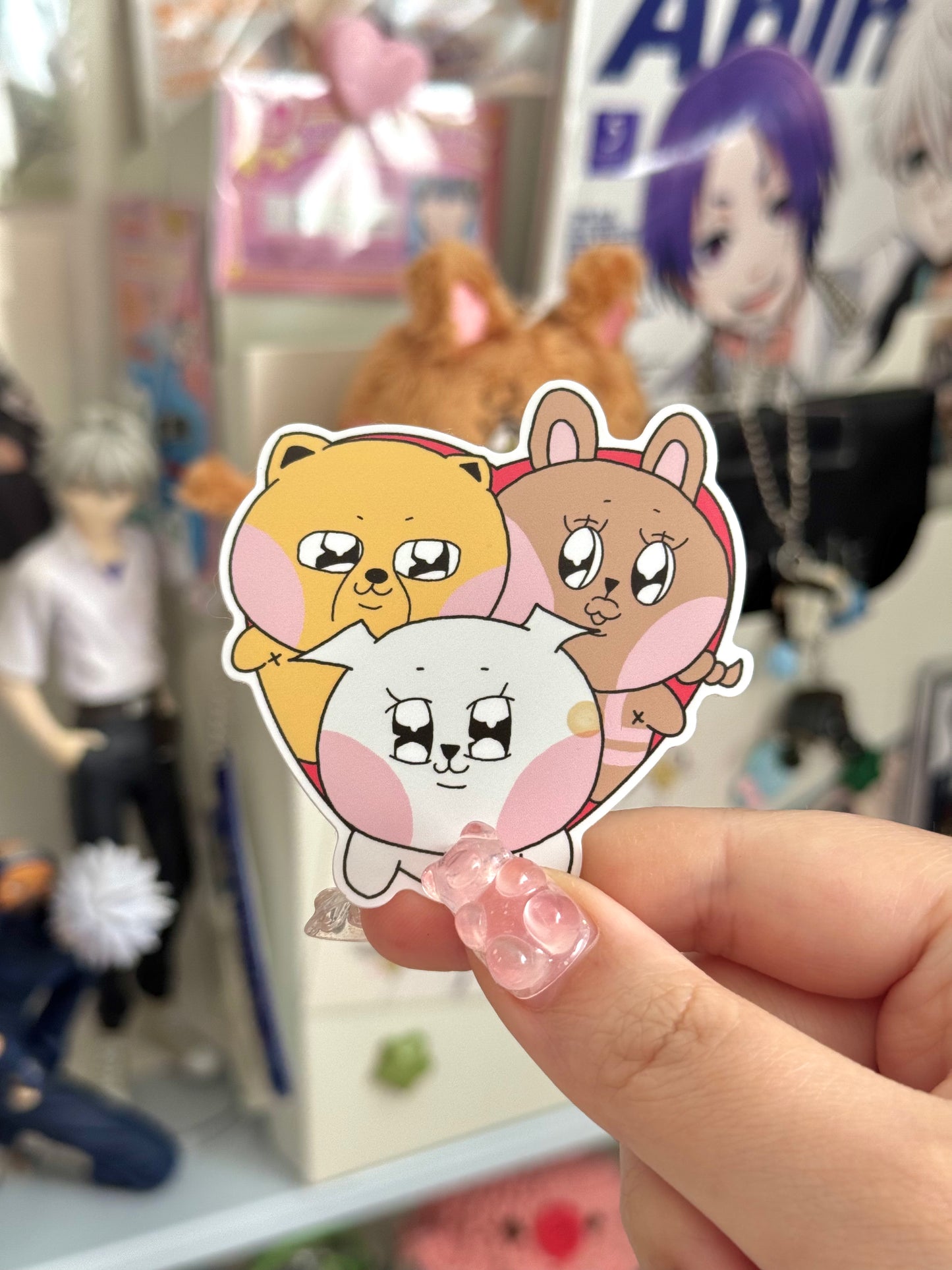 Hearts Together Die-Cut Sticker