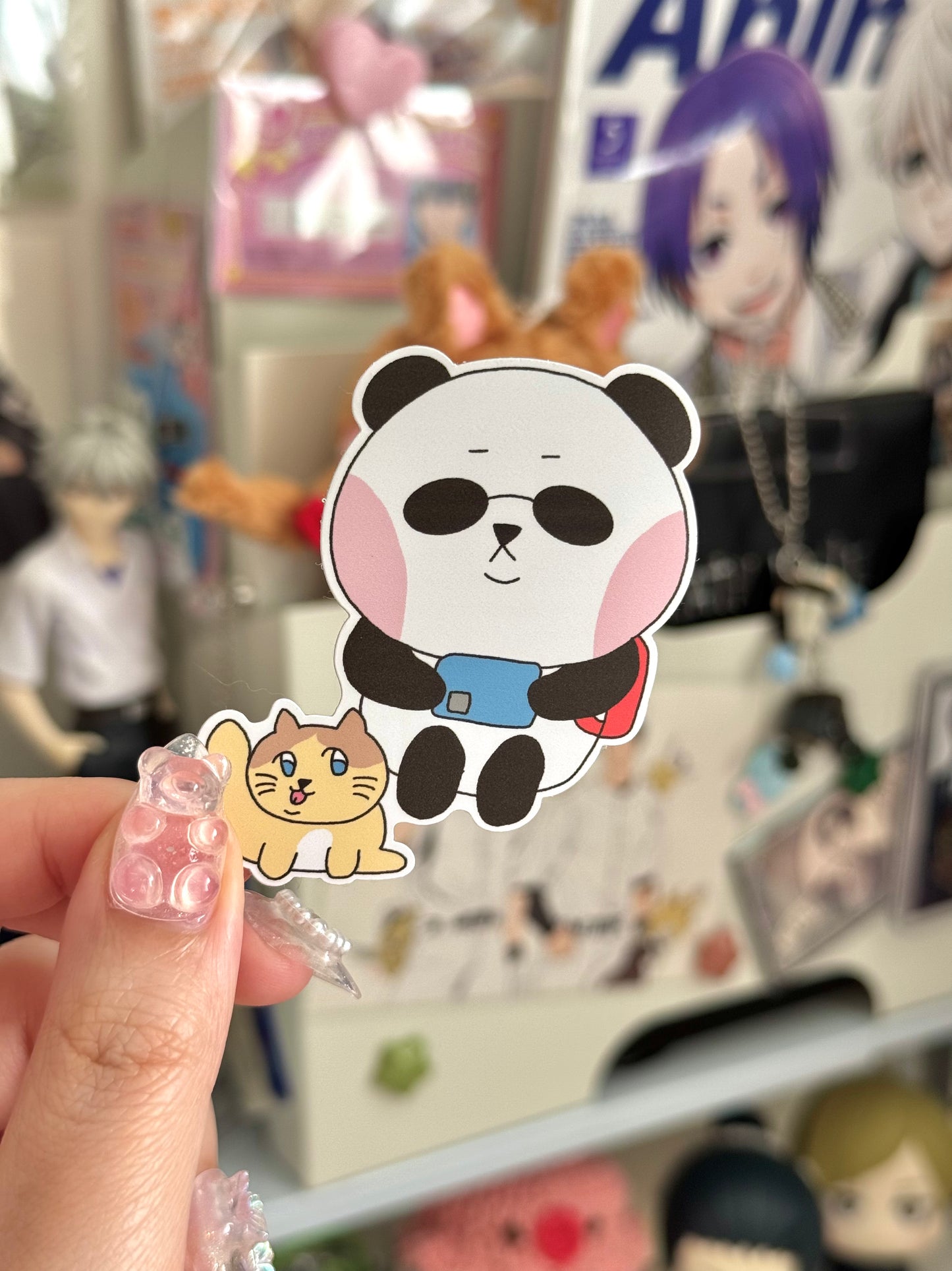 Morning Meow Moment Die-Cut Sticker