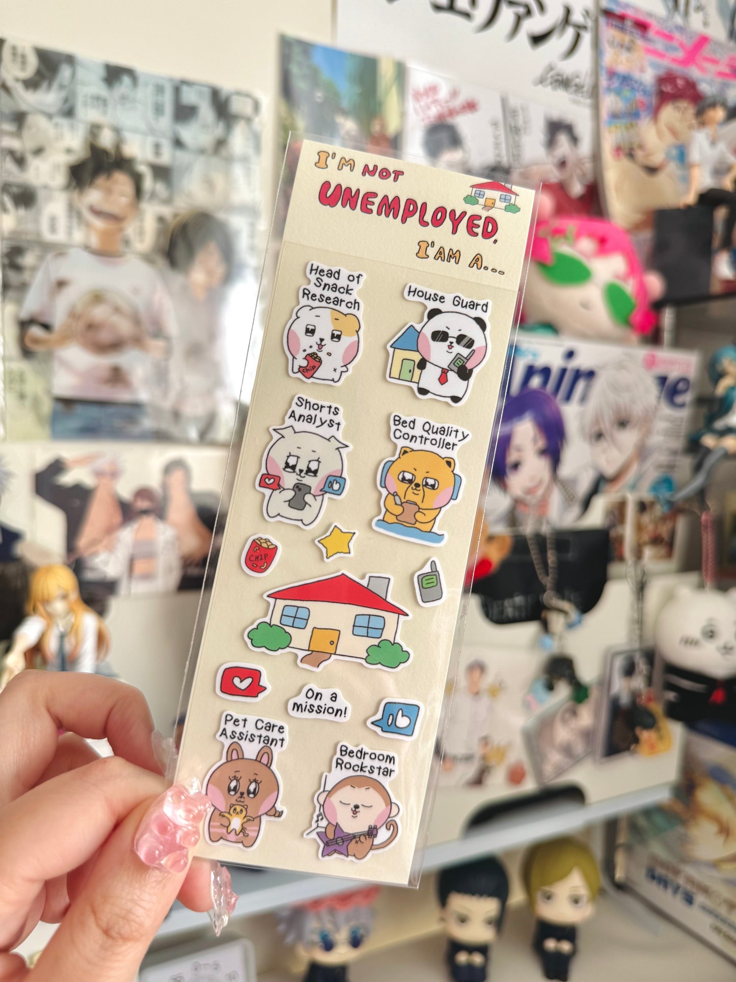 Im not unemployed, I am... Sticker Sheet