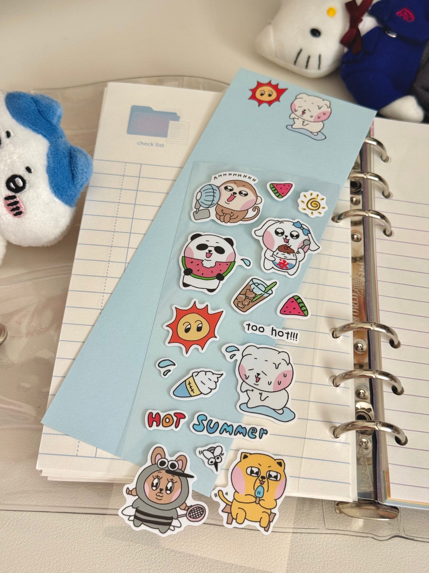 Hot! Summer Sticker Sheet