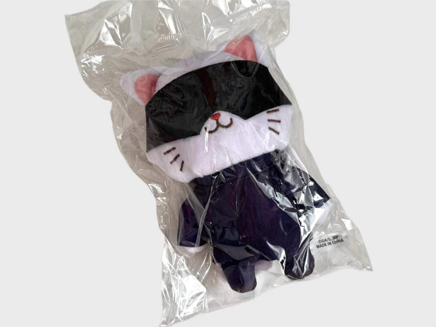 Jujutsu Kaisen Gojo Satoru with CAT Plushie Keychain with Eye Mask