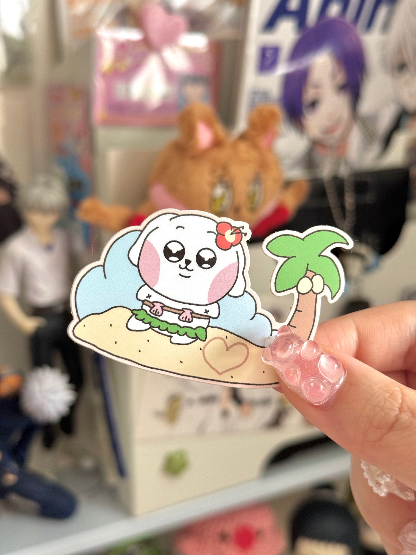 Beach Day Shiromi Die-Cut Sticker