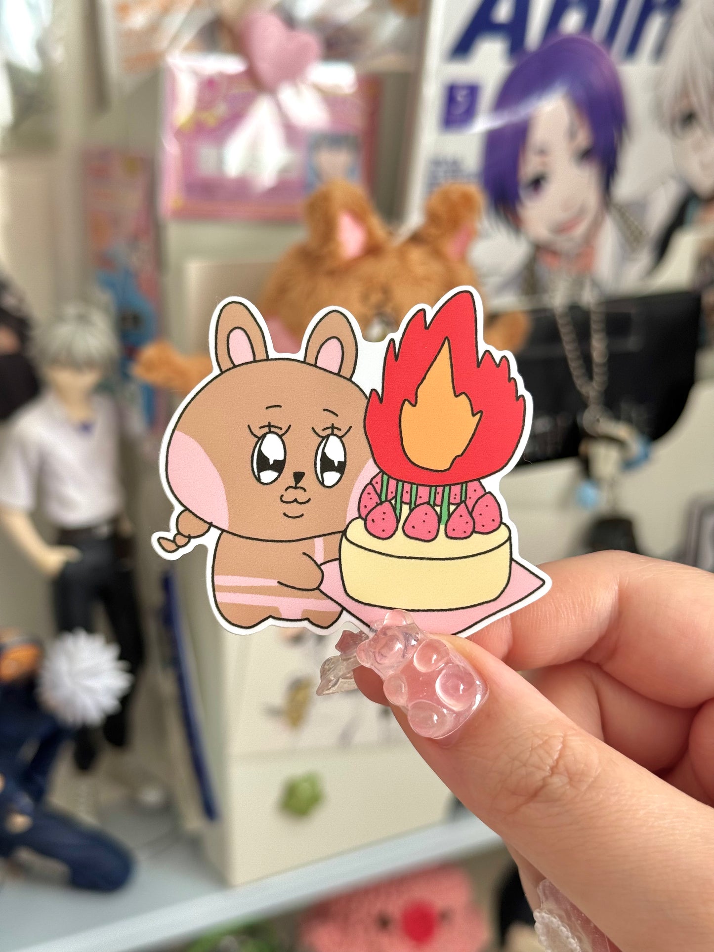 Make a Wish Usako Die-Cut Sticker