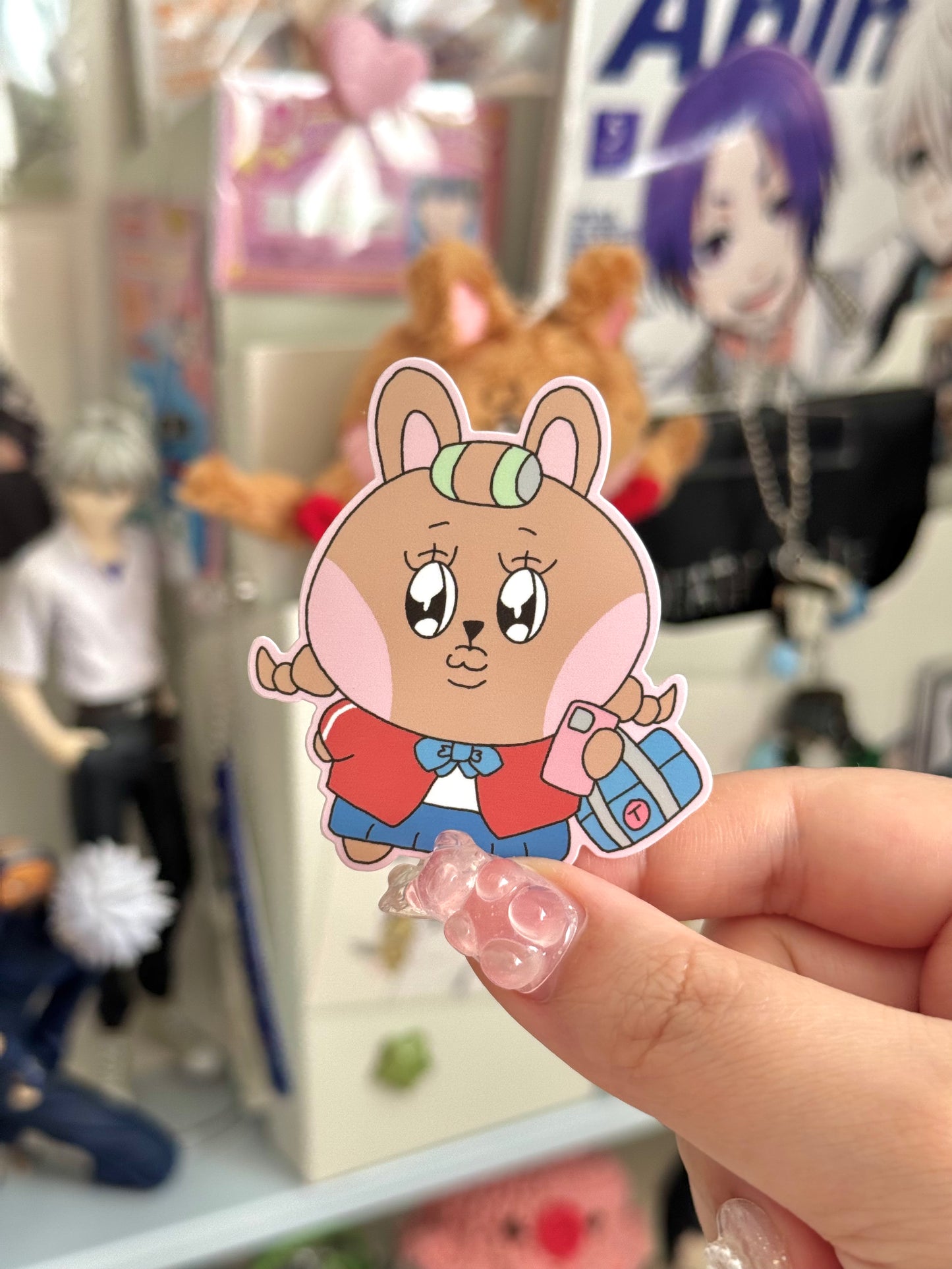 Morning Walk Usako Die-Cut Sticker