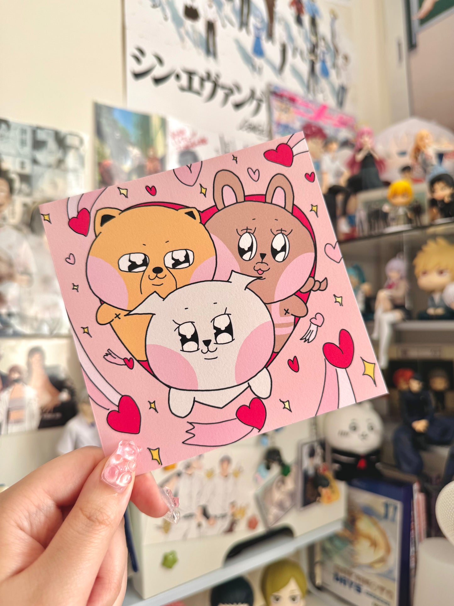 Hearts Together Postcard