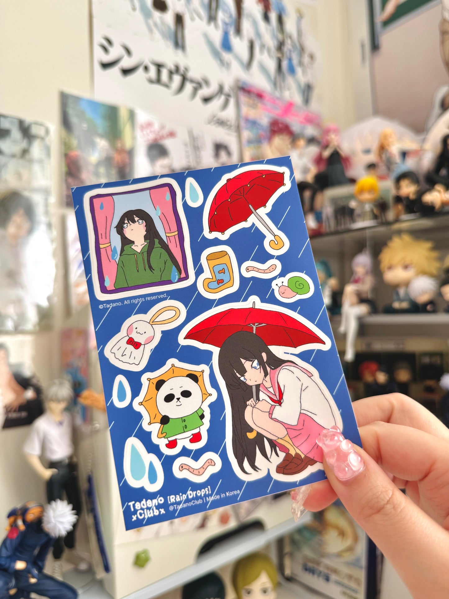 Rain Drops Sticker Sheet