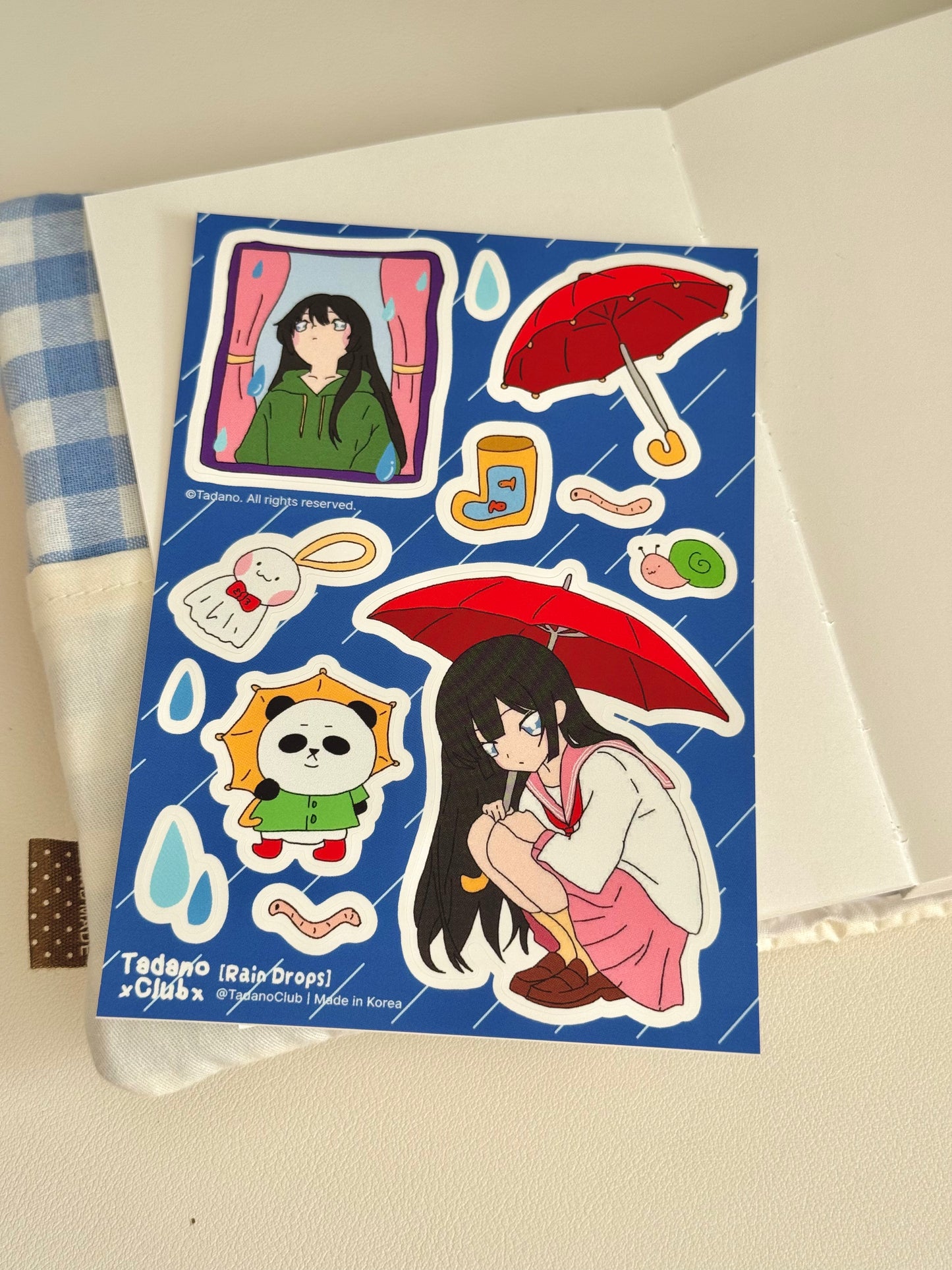 Rain Drops Sticker Sheet